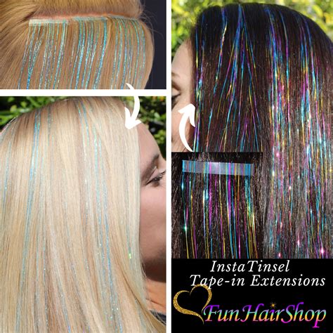 clip in tinsel hair extensions